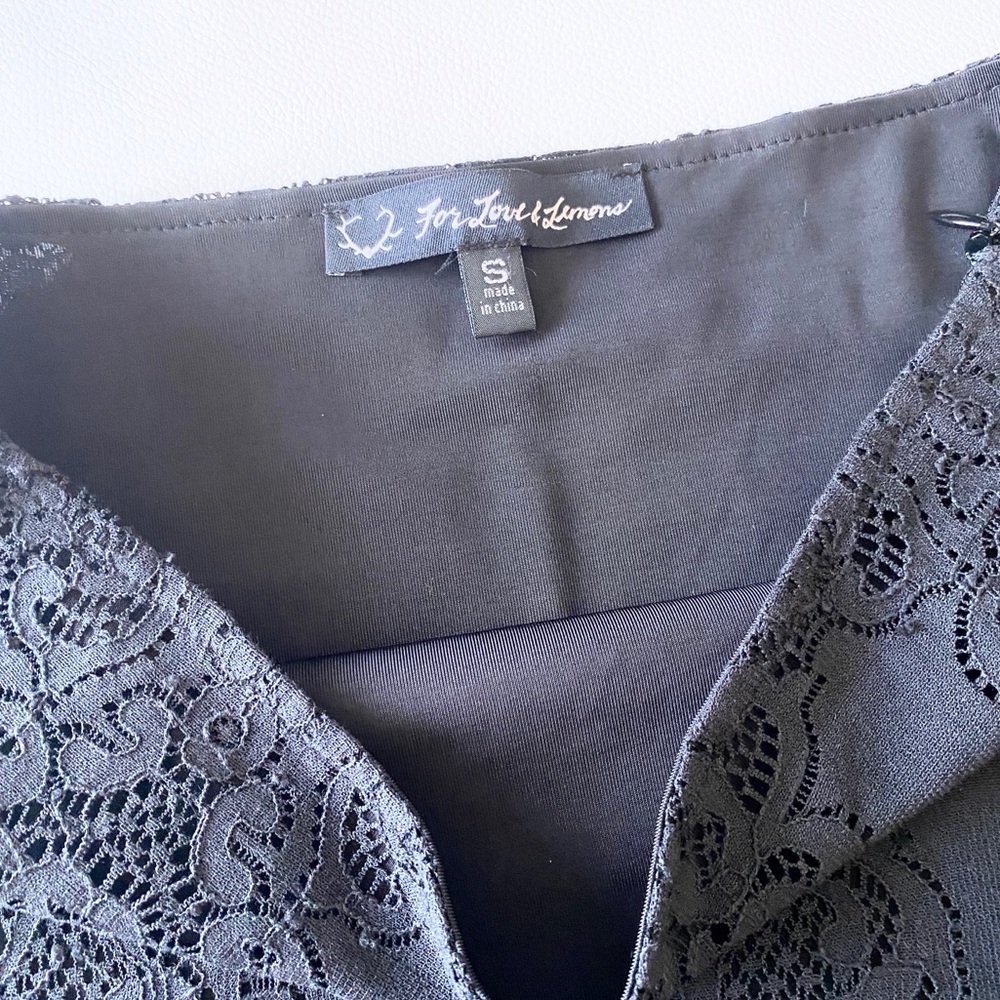 new For Love and Lemons ❦ Midnight Lace Skirt ❦ - Picture 15 of 15